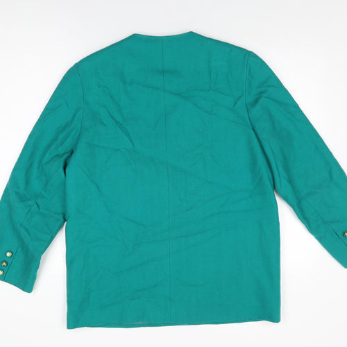 Avoca Womens Green Jacket Size M Button