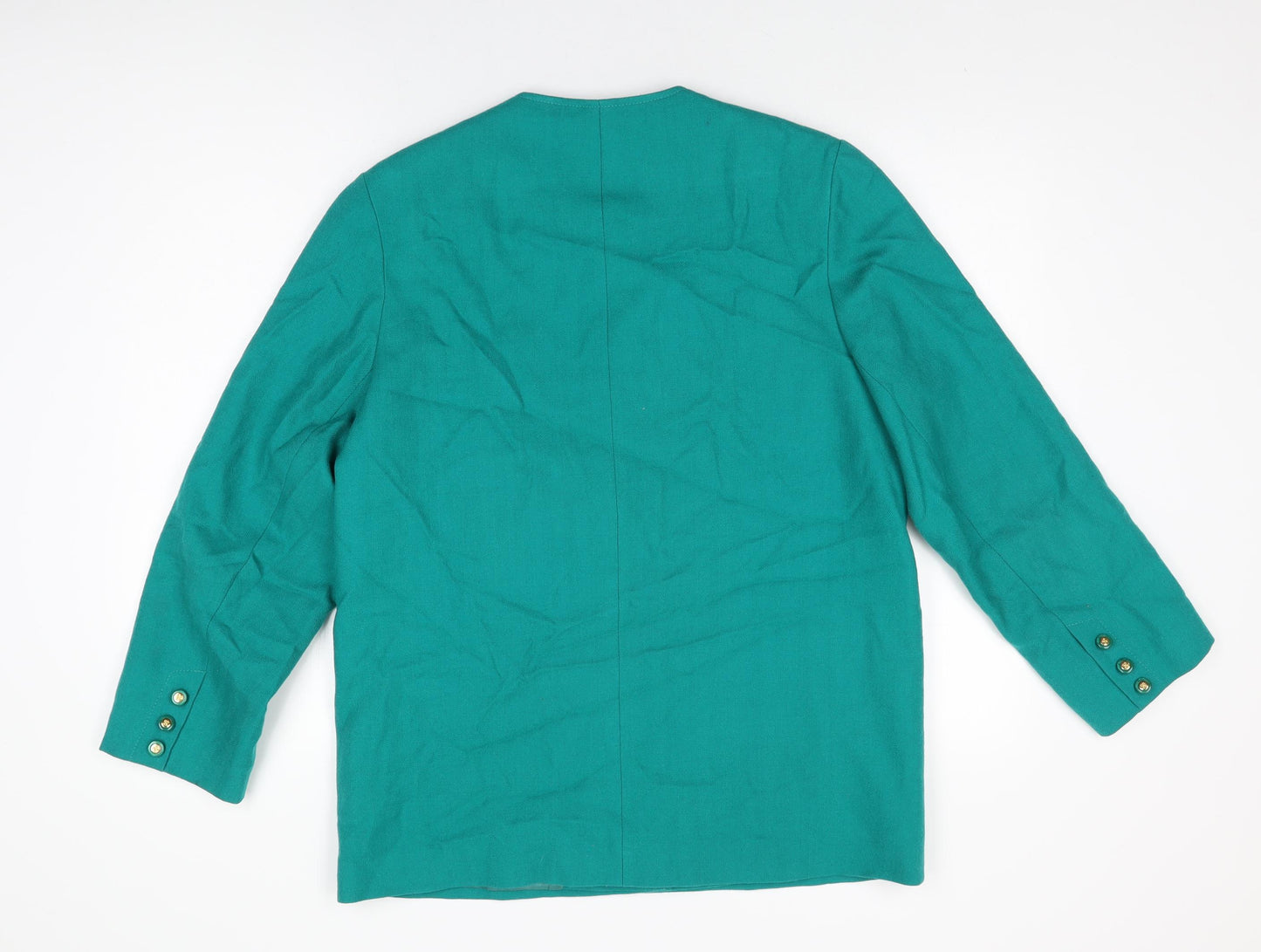 Avoca Womens Green Jacket Size M Button