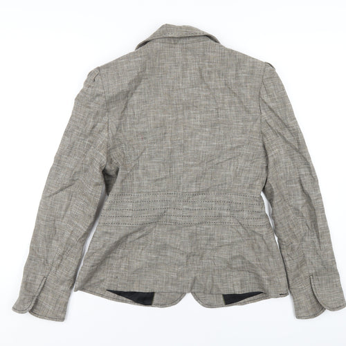 NEXT Womens Brown Cotton Jacket Blazer Size 14