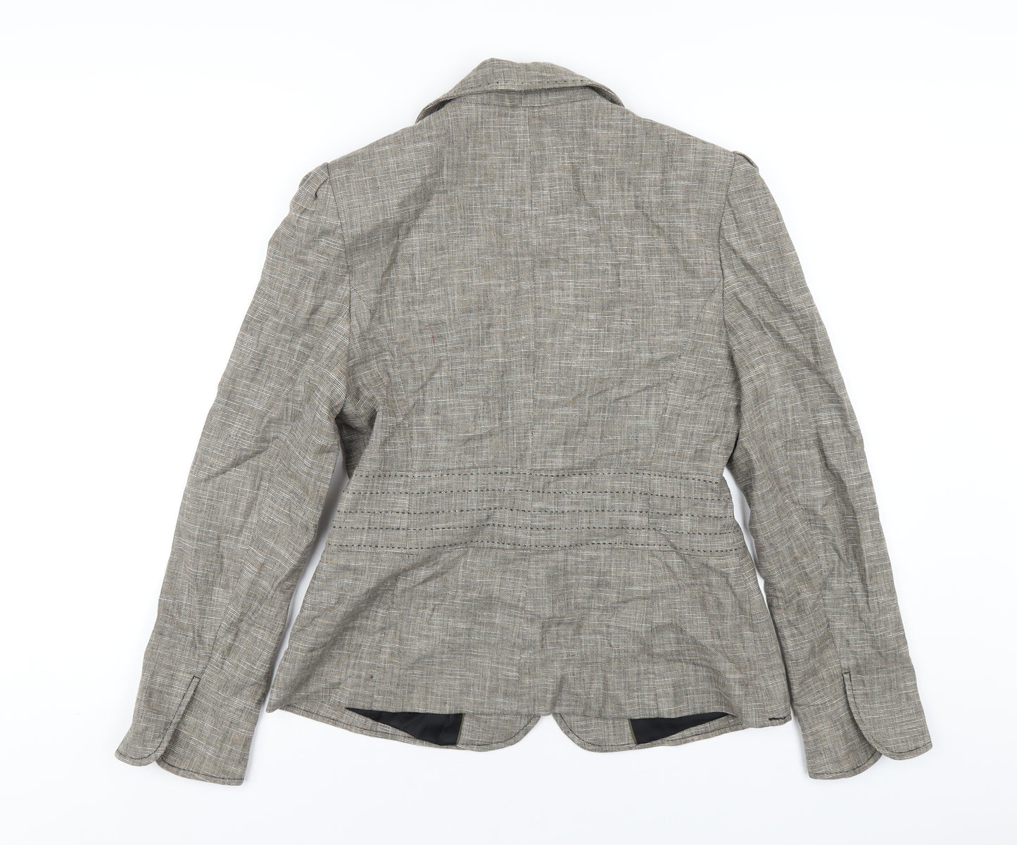 NEXT Womens Brown Cotton Jacket Blazer Size 14