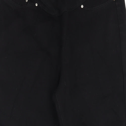 Boohoo Womens Black Cotton Skinny Jeans Size 10 L27 in Regular