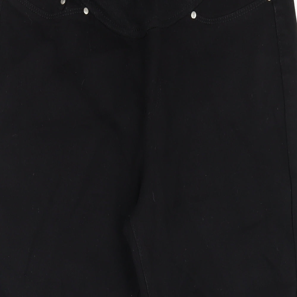 Boohoo Womens Black Cotton Skinny Jeans Size 10 L27 in Regular