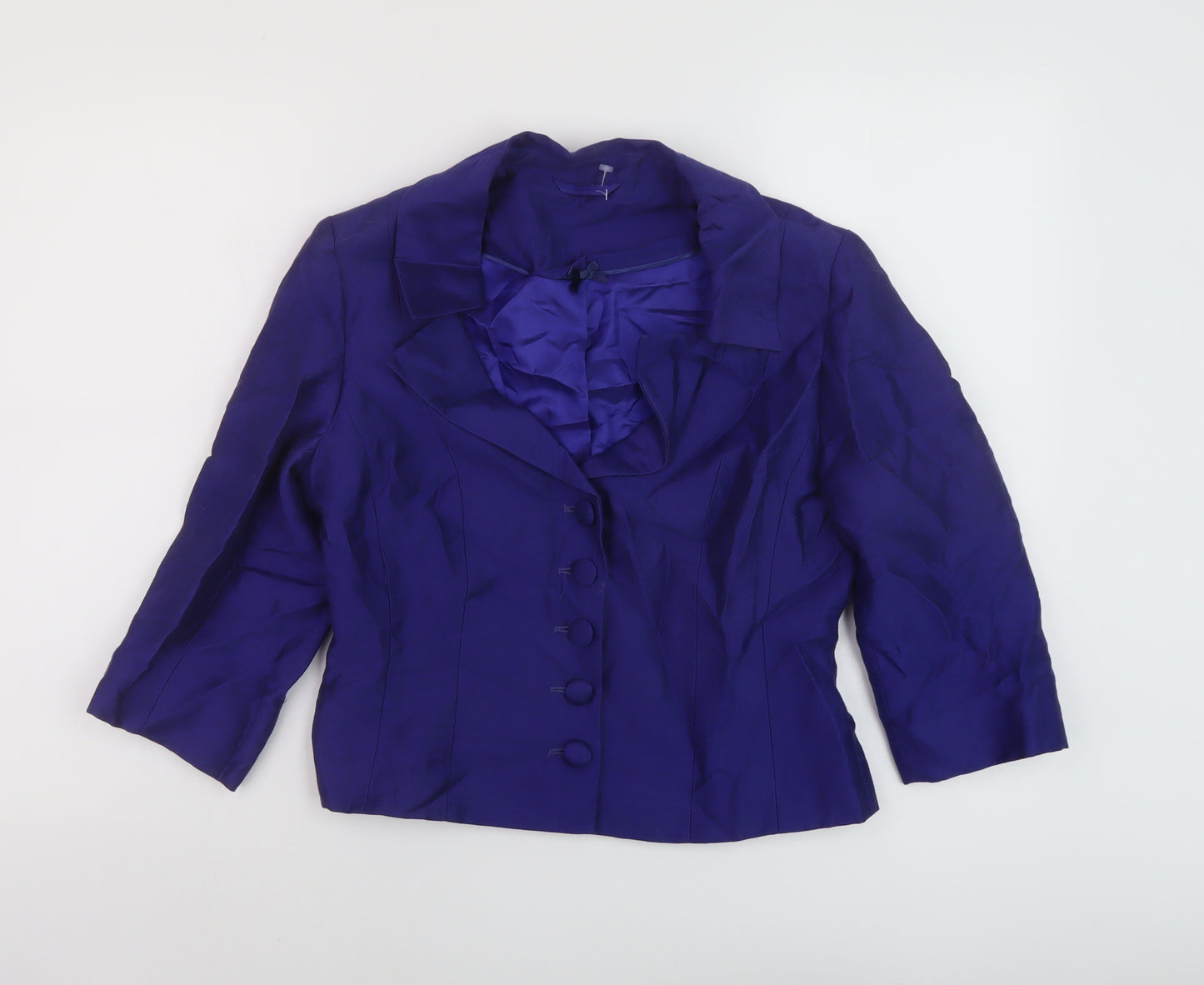 Kaliko Womens Blue Jacket Size 10 Button