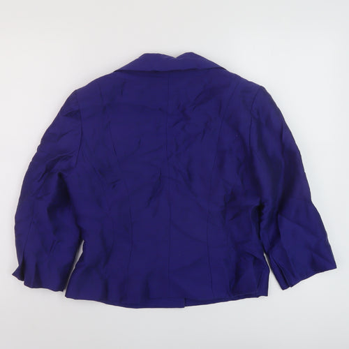 Kaliko Womens Blue Jacket Size 10 Button