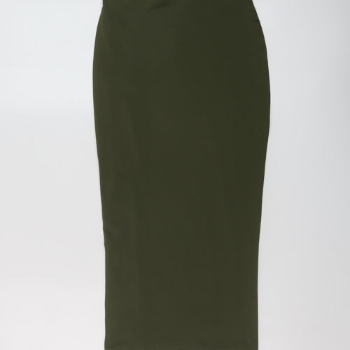 Mars The Label Womens Green Polyester Bandage Skirt Size 8