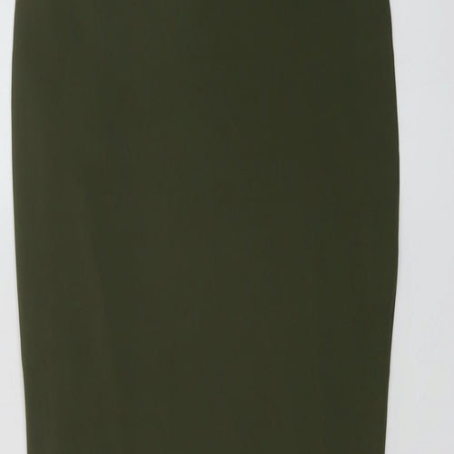 Mars The Label Womens Green Polyester Bandage Skirt Size 8