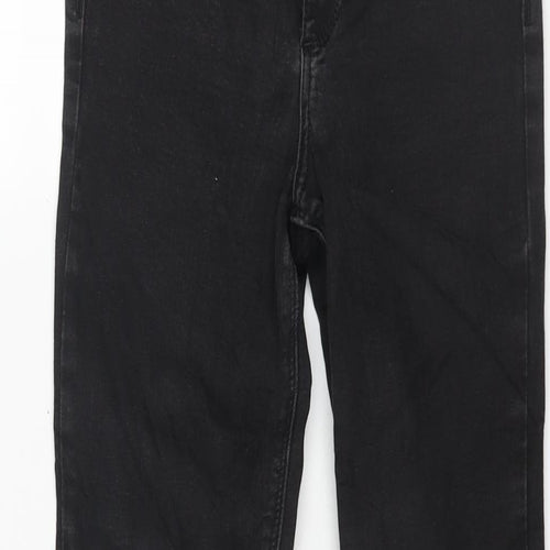 River Island Womens Black Cotton Skinny Jeans Size 8 L27 in Regular Zip