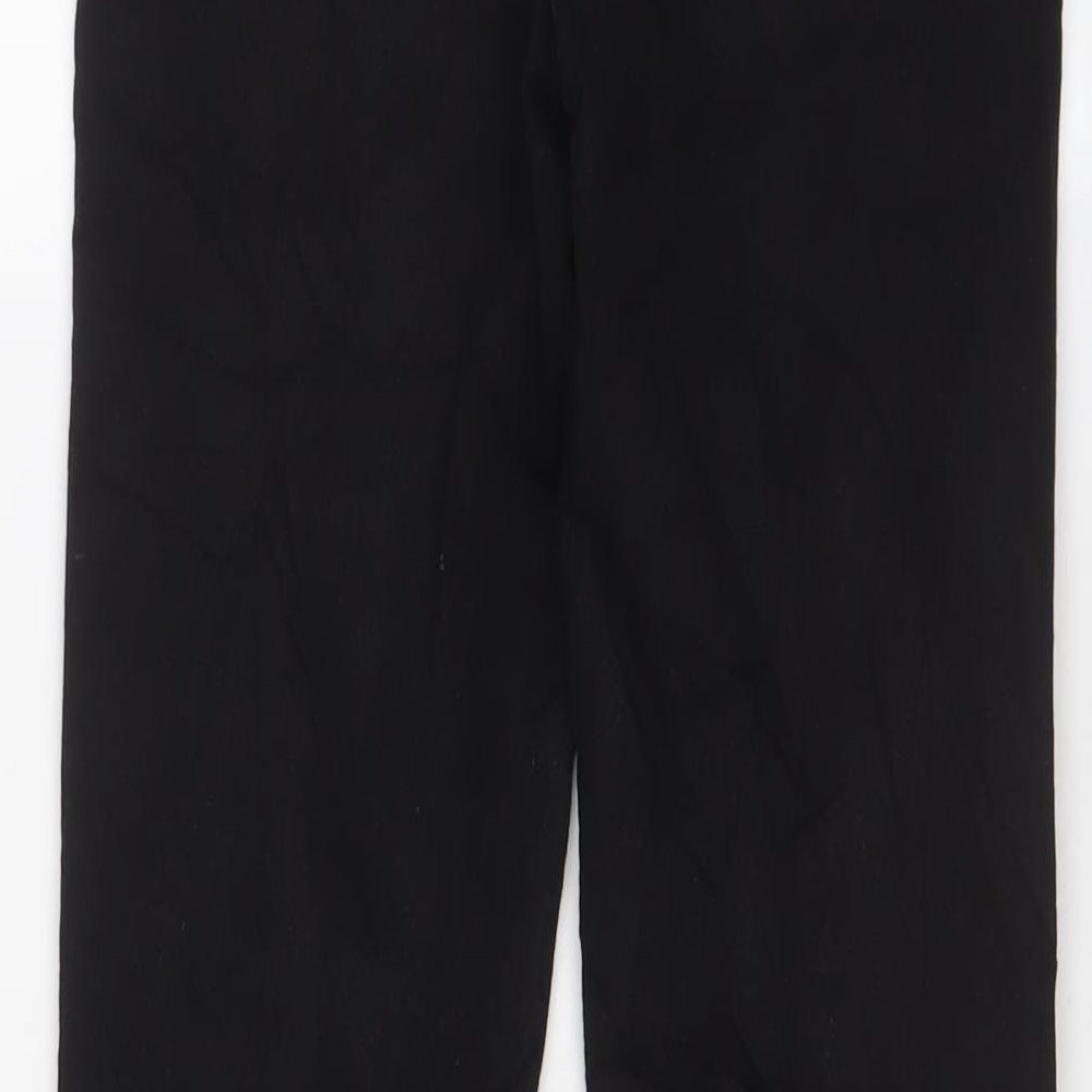 Zara Womens Black Cotton Skinny Jeans Size 14 L28 in Regular Zip