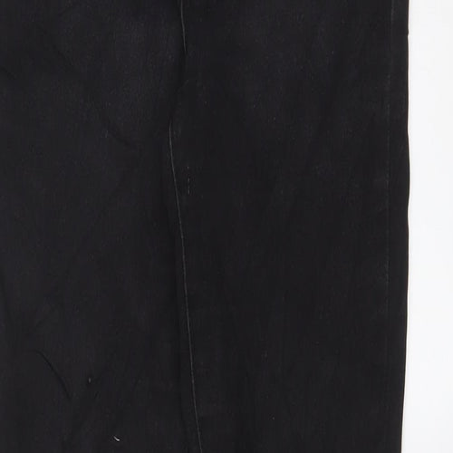 Denim & Co. Womens Black Cotton Skinny Jeans Size 10 L27 in Regular Zip