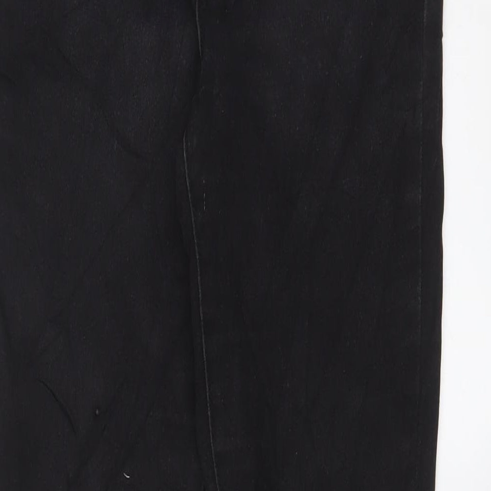 Denim & Co. Womens Black Cotton Skinny Jeans Size 10 L27 in Regular Zip