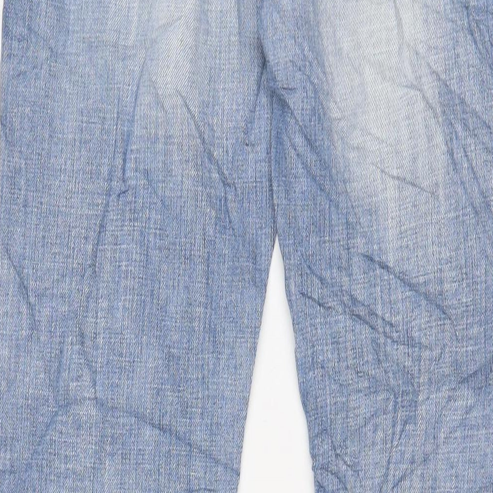 River Island Womens Blue Cotton Bootcut Jeans Size 10 L29 in Regular Zip