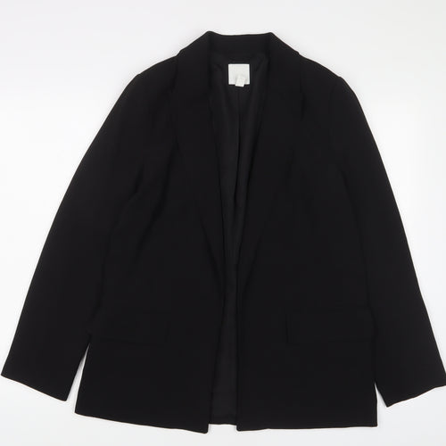 H&M Womens Black Jacket Blazer Size S - Open