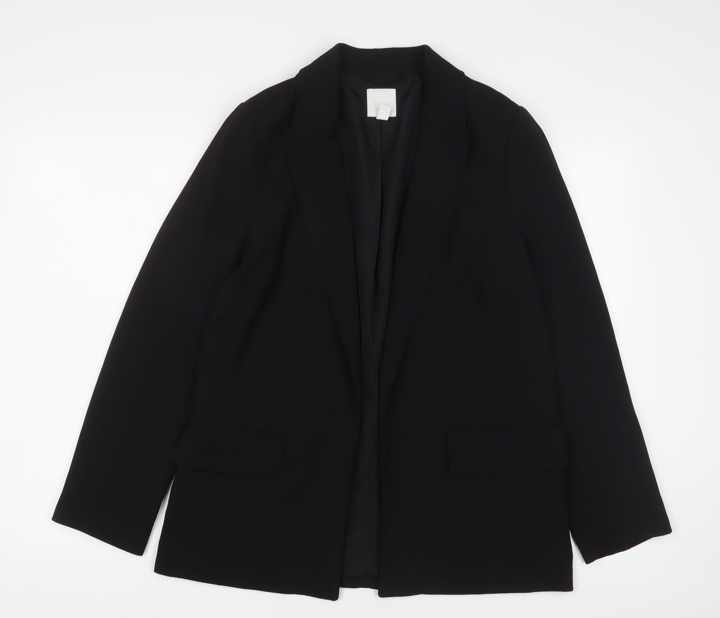 H&M Womens Black Jacket Blazer Size S - Open