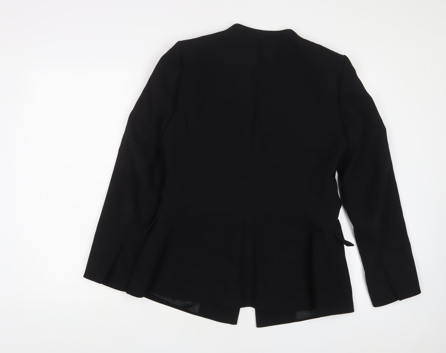 Zara Womens Black Jacket Blazer Size L Snap