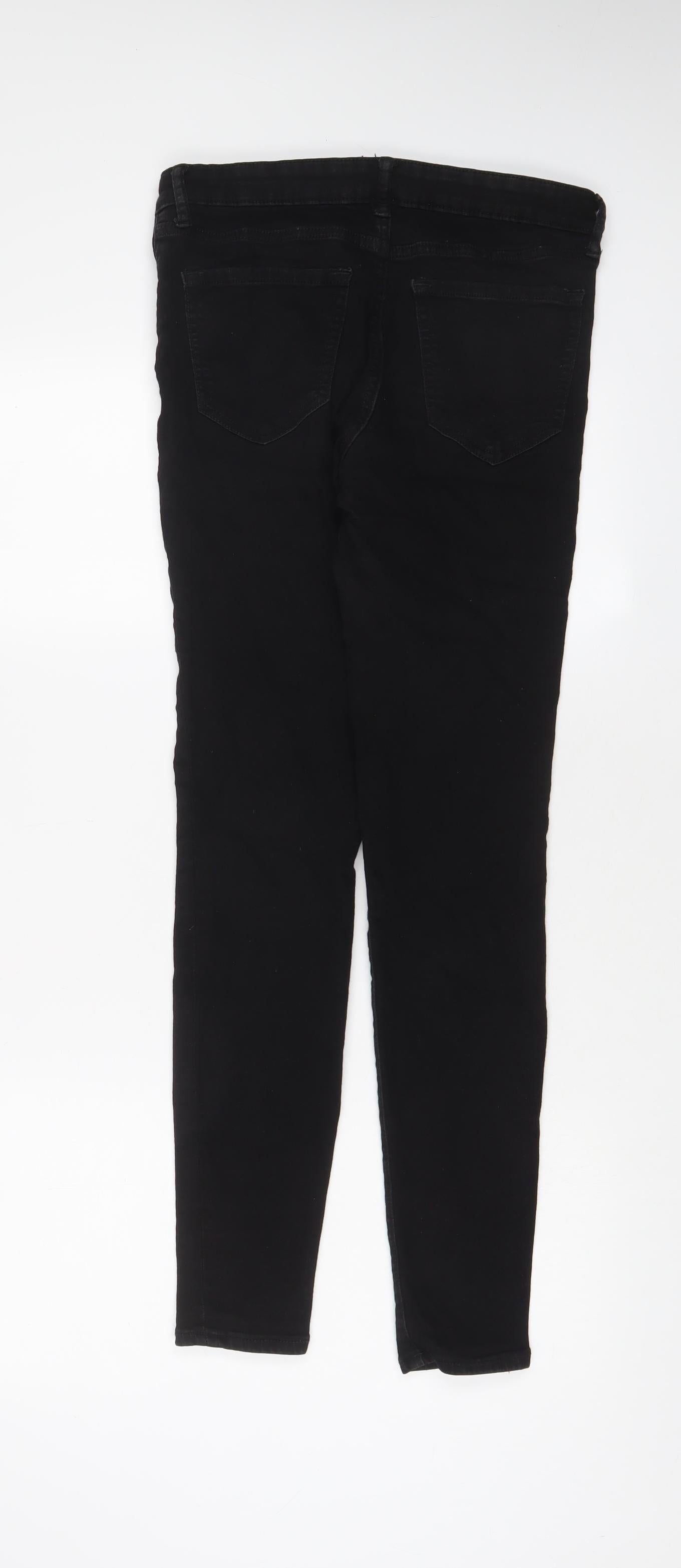 Gap Womens Black Cotton Skinny Jeans Size 12 L29 in Regular Zip