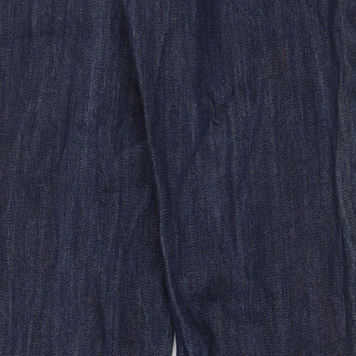 Yves Saint Laurent Mens Blue Cotton Straight Jeans Size 30 in L32 in Regular Button - Embroidered