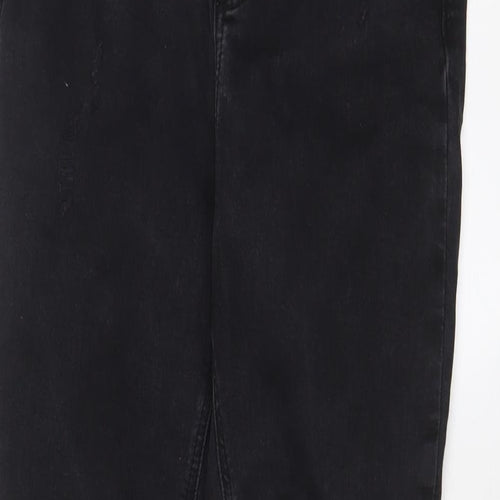 New Look Womens Black Cotton Skinny Jeans Size 12 L23 in Regular Zip