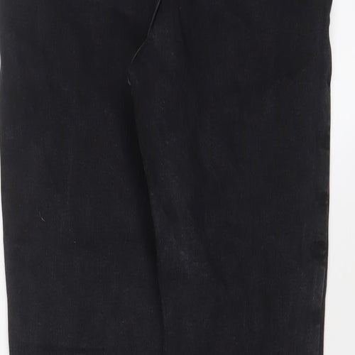 New Look Womens Black Cotton Skinny Jeans Size 12 L23 in Regular Zip