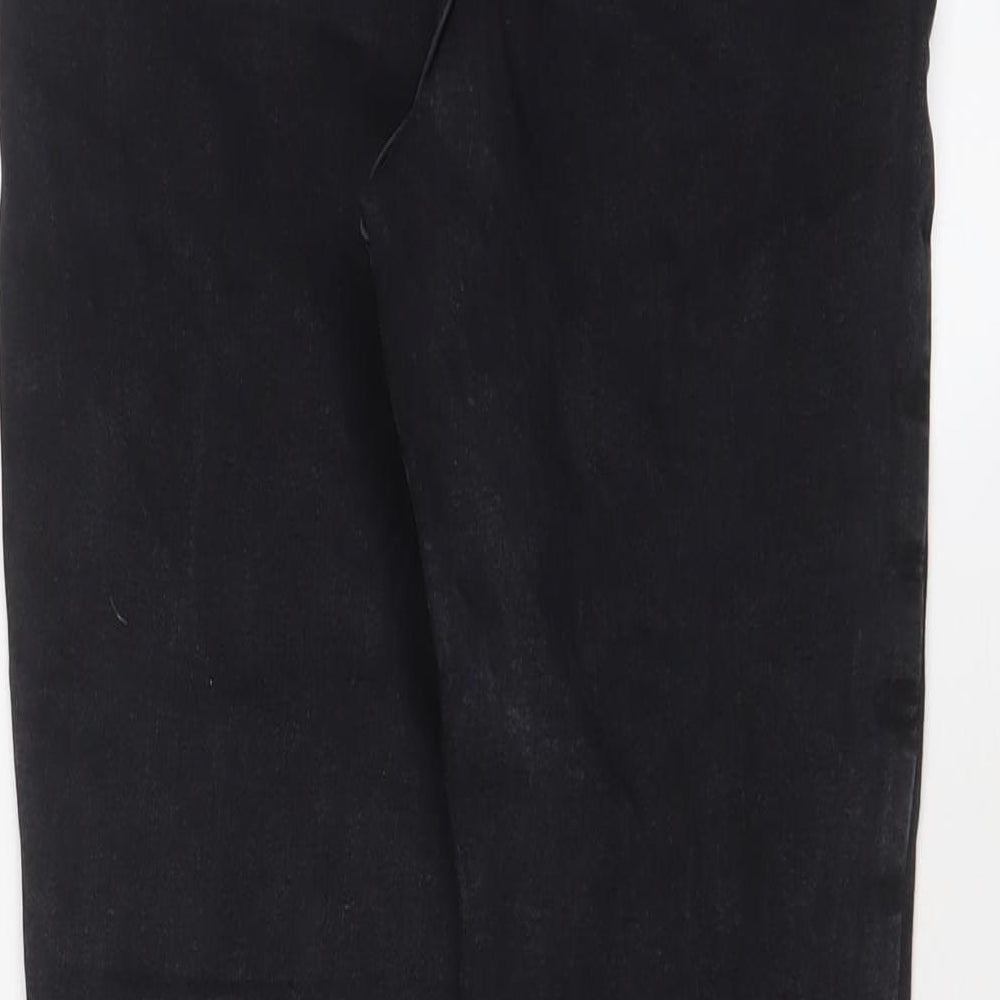 New Look Womens Black Cotton Skinny Jeans Size 12 L23 in Regular Zip