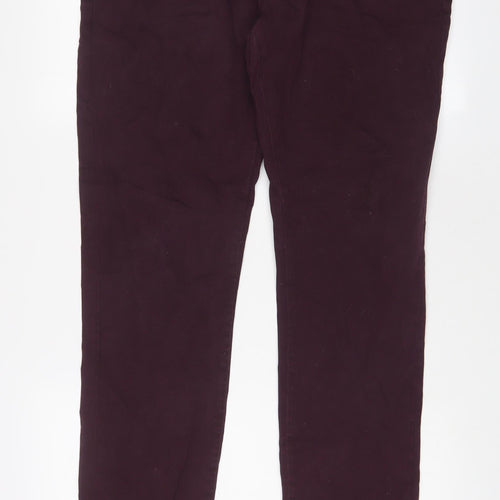 NEXT Mens Purple Cotton Skinny Jeans Size 36 in L33 in Regular Zip - Long Leg, Pockets