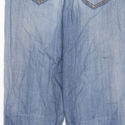 Mac Jeans Womens Blue Cotton Cropped Jeans Size 8 L25 in Slim Zip