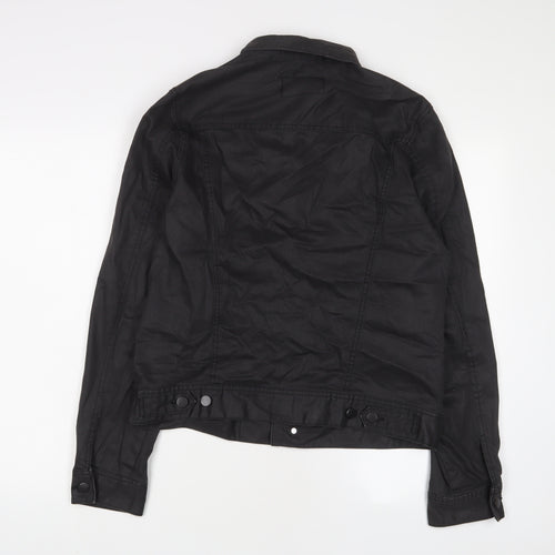 H&M Womens Black Jacket Size M Button