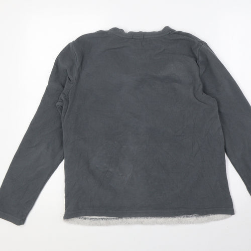 Oysho Womens Grey Polyester Pullover Sweatshirt Size M - Teddy Bear