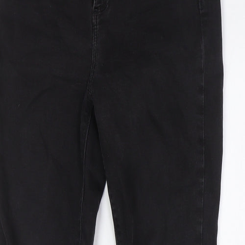 River Island Womens Black Cotton Skinny Jeans Size 10 L29 in Regular Button