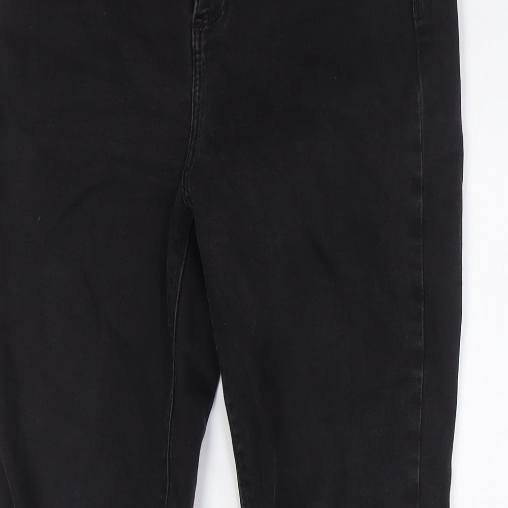 River Island Womens Black Cotton Skinny Jeans Size 10 L29 in Regular Button