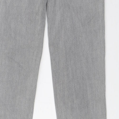 Denim Co Womens Grey Cotton Skinny Jeans Size 8 L32 in Regular Button