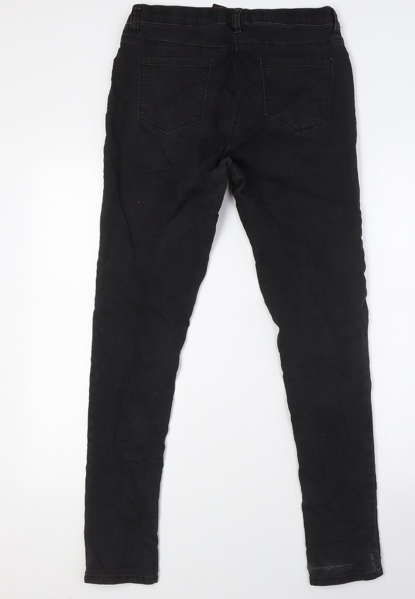 NEXT Womens Black Cotton Jegging Jeans Size 12 L29 in Regular