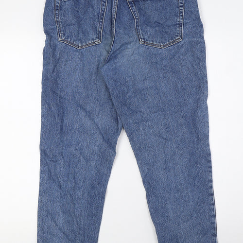 Topshop Mens Blue Cotton Straight Jeans Size 30 in L27 in Regular Button