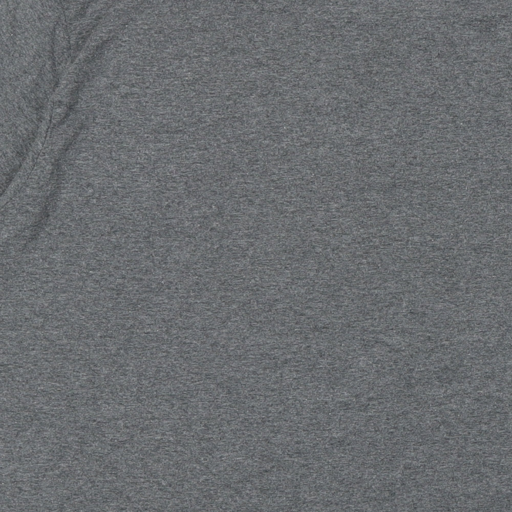 Marvel Mens Grey Herringbone Cotton T-Shirt Size L Crew Neck