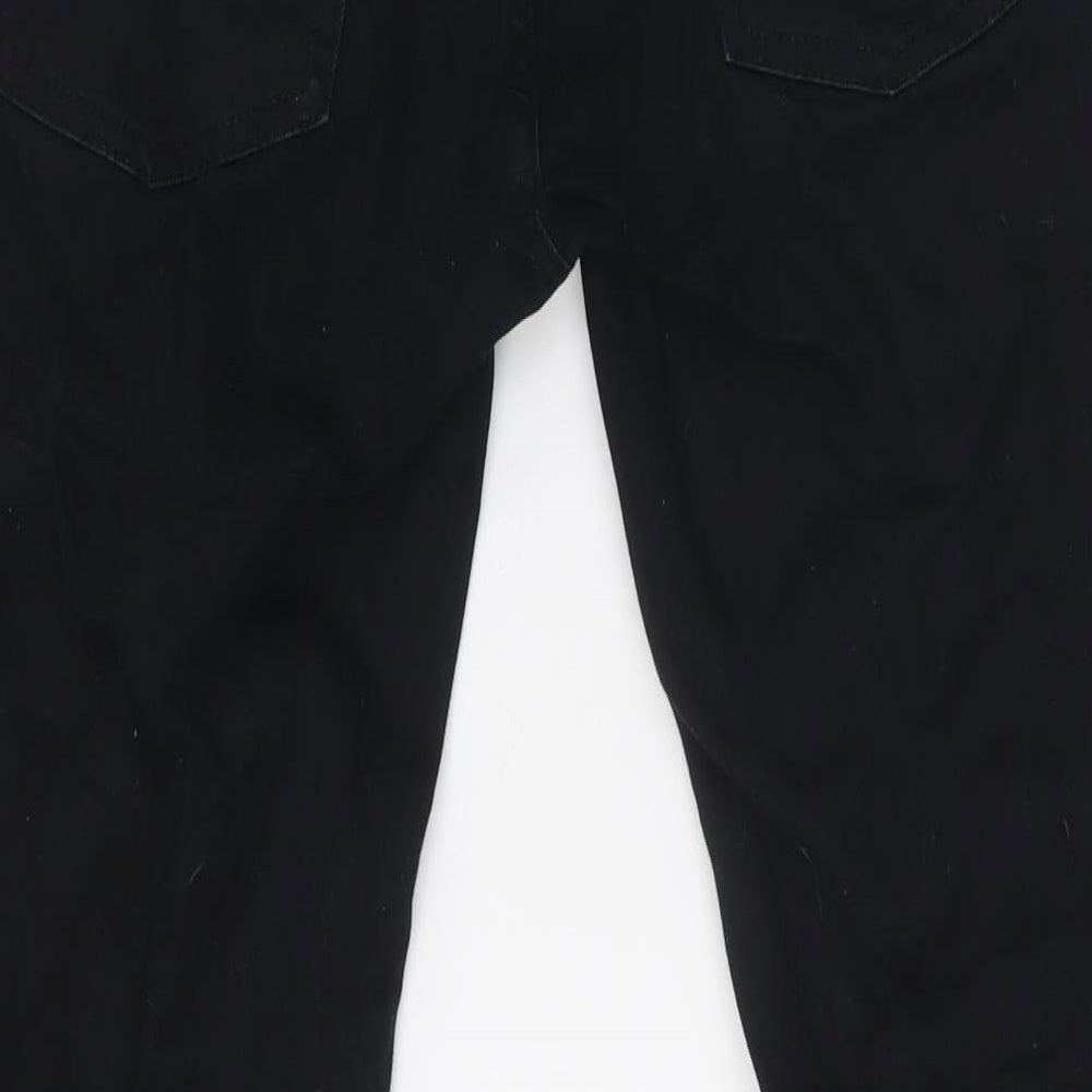 Topman Mens Black Cotton Skinny Jeans Size 30 in L30 in Slim Button