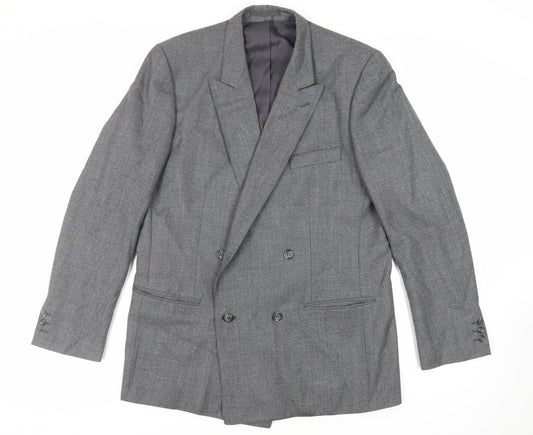 Club Member Mens Grey Polyester Jacket Suit Jacket Size 44 Regular