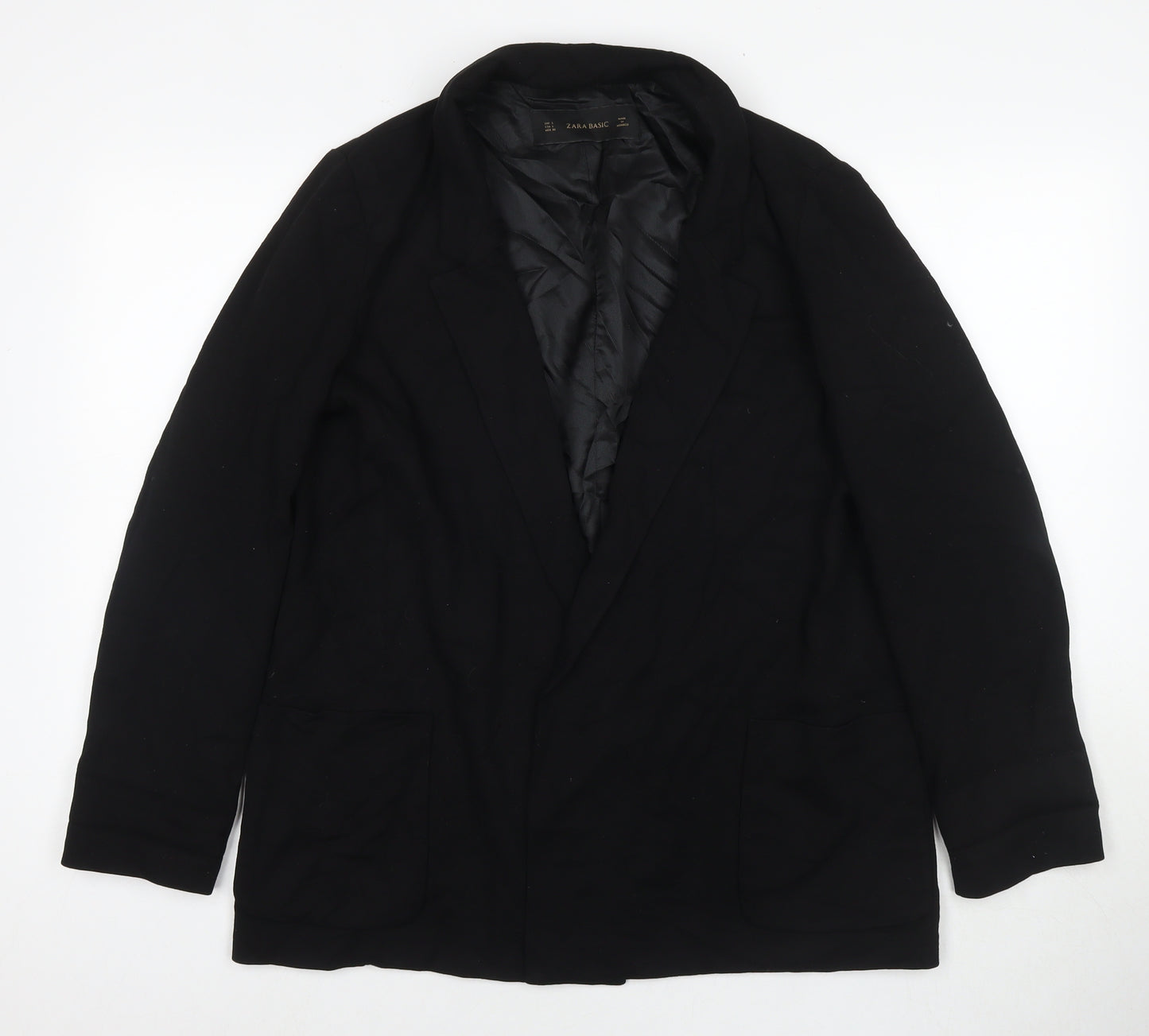 Zara Womens Black Jacket Blazer Size L