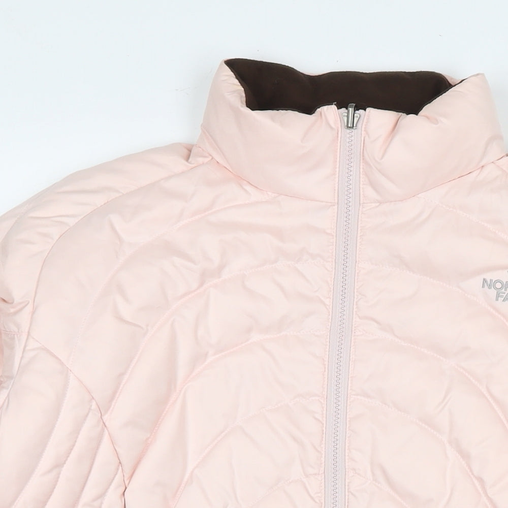 The North Face Womens Pink Jacket Size M Zip