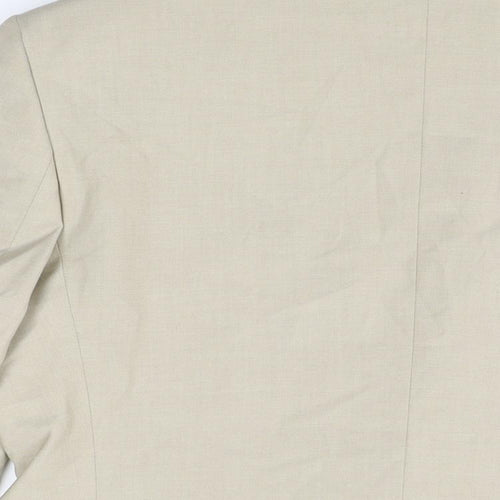 ASOS Mens Beige Polyester Jacket Suit Jacket Size 42 Regular