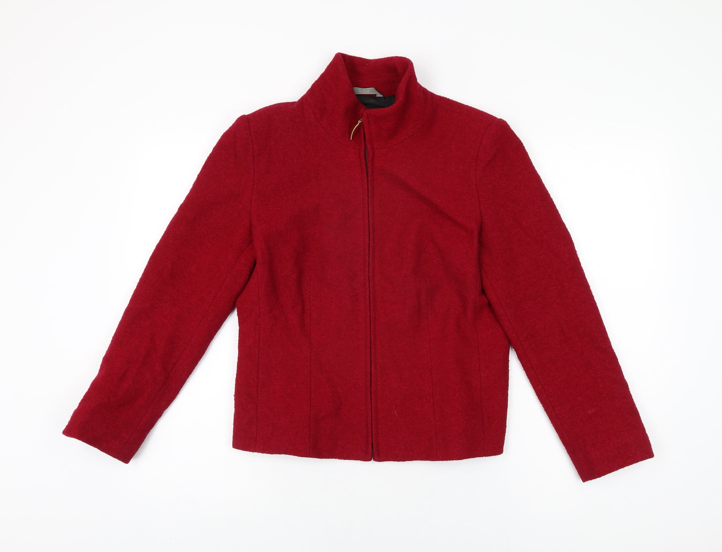 Marks and Spencer Womens Red Jacket Size 10 Zip