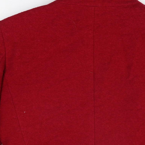 Marks and Spencer Womens Red Jacket Size 10 Zip