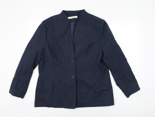 Classics Womens Blue Jacket Size 18 Button