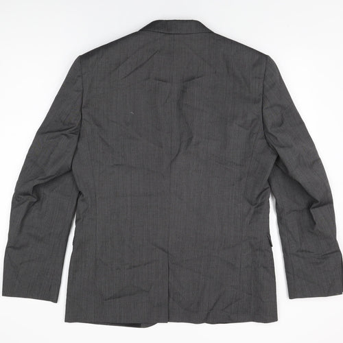 NEXT Mens Grey Wool Jacket Suit Jacket Size 42 Regular