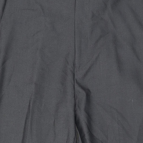 Sawyers & Hendricks Mens Grey Polyester Trousers Size 34 in L28 in Regular Zip