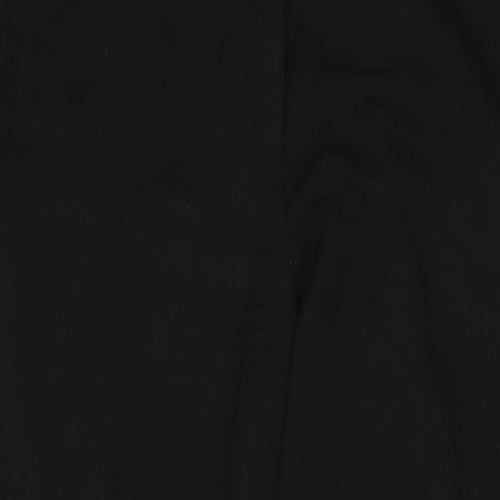 NEXT Womens Black Polyester Trousers Size 16 L31 in Regular Zip