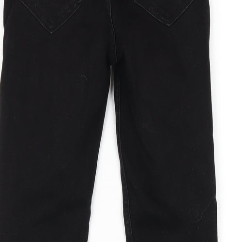 Zara Womens Black Cotton Skinny Jeans Size 8 L28 in Regular Zip