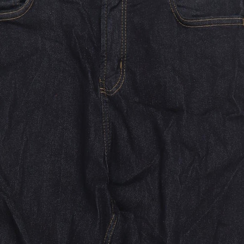 Denim & Co. Mens Blue Cotton Straight Jeans Size 36 in L30 in Regular Zip