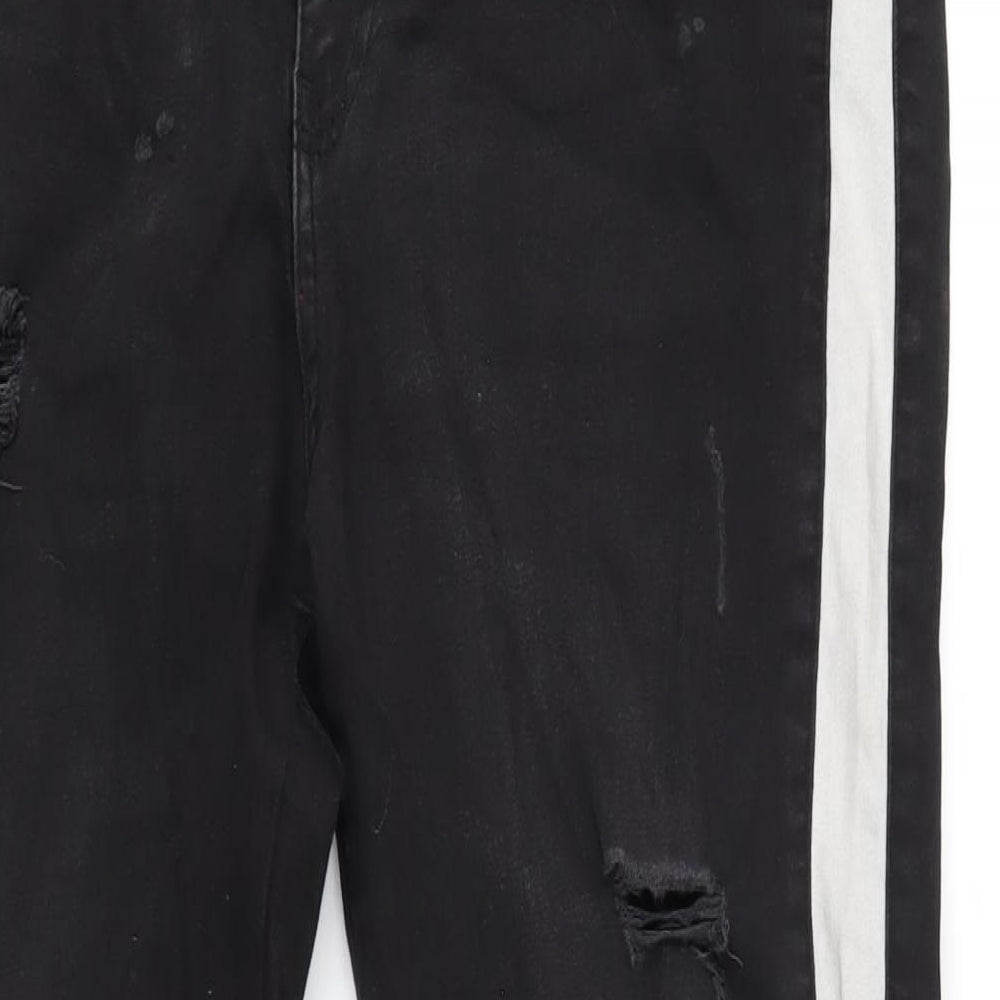 Couture Club Mens Black Cotton Skinny Jeans Size 36 in L31 in Regular Zip