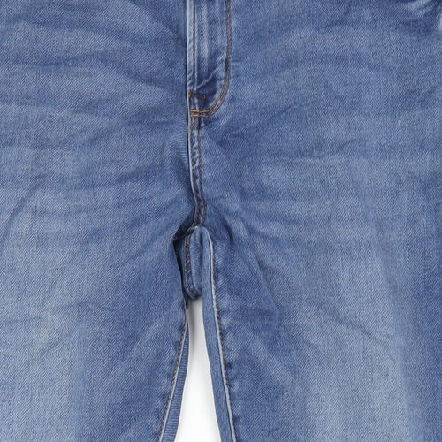 NEXT Mens Blue Cotton Straight Jeans Size 36 in L30 in Slim Zip