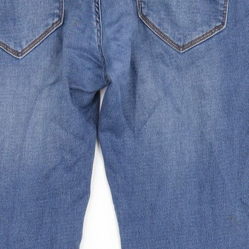 NEXT Mens Blue Cotton Straight Jeans Size 36 in L30 in Slim Zip