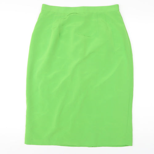 Reldan Womens Green Polyester Straight & Pencil Skirt Size 16 Zip